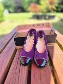 Naturino Suede and Patent Ballet Flats , Size 4 UK, 37 EU