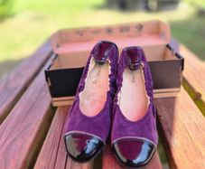 Naturino Suede and Patent Ballet Flats , Size 4 UK, 37 EU