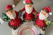 Santa candle holder