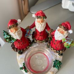 Santa candle holder