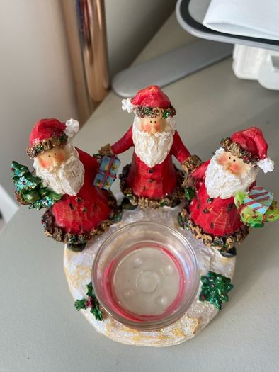 Santa candle holder