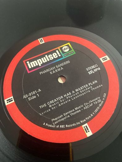 Pharoah Sanders Karma LP record vinyl