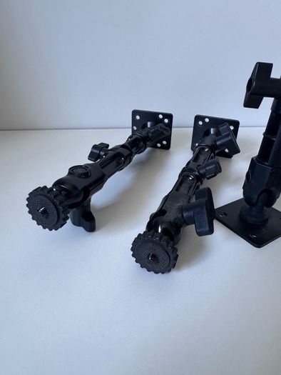 4x Adjustable Articulating Magic Arms with Mounting Plates