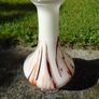 Handblown glass vase. Opaline glass, Coloured glass vase,Home decor. Flower vase. Image 3