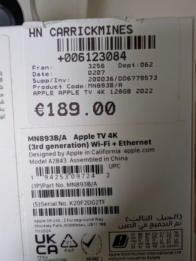 Apple Tv 4k 128gb