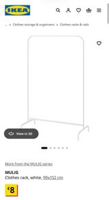IKEA Mulig Clothes Rail