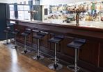 _2 High Height stools Set of 2 Swivel Bar and Kitchen Stool with Footrest