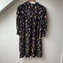 Dress Selected Femme Black Fjyn Floral Print Mini Dress Size 36 Image 6