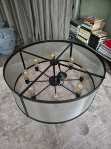 Riveted Mesh Chandelier