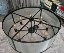 Riveted Mesh Chandelier
