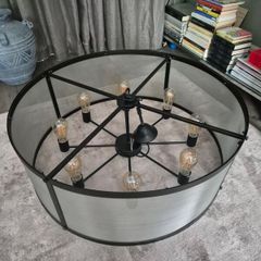 Riveted Mesh Chandelier