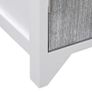 Bathroom Cabinet White and Grey 46x24x116 cm Paulownia Wood Image 7