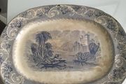 Antique platter/ Meat plate
