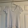 White V Neck Lace T-Shirt Image 6