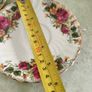VTG Washington Ironstone Pottery English Rose 2 Cup and Saucers Plate Floral Gilt Image 2