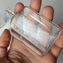 368 - Set of 2 Vintage Collectible Decorative Clear Glass Small Perfume Bottles Image 5