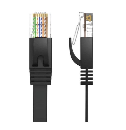 New 20m Flat CAT 6A Shielded Ethernet PC Router Internet Cord Cable RJ45 #1388