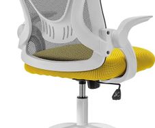 NEW SALE | Office Desk Chair, Ergonomic Mesh Chair With 90 Degree Flip-up Armrest Swivel Computer Chair With Lumbar Support, Adjustable Height, Back Support