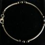 Vintage 925 Sterling Silver Tube Style Bracelet length 7,5" - 4,1g Image 3
