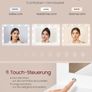 Led Dressing Table with Stool and Mirror, Dressing Table with Drawers, Cosmetic Table, 10x Magnifying Mirror, LED Lights, Jewellery Tray, Charging Station, 40 x 110 x 135 cm Image 6