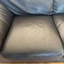 Leather Couch 3 seater 2 seater and footstool Image 6
