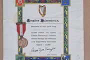 Irish Red Cross Emergency Service Medal and Certificate 1939-1946