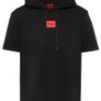 Hugo boss hoodie short sleeved cotton terry sweatshirt size XL brand new with tag colour black Image 6