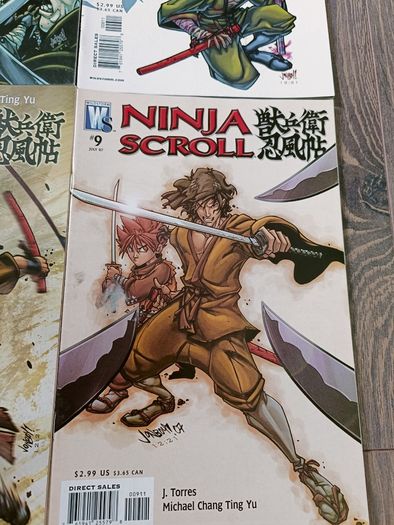 Ninja Scroll Comic Book Lot 11 Issues DC Wild Storm