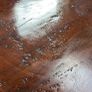 Solid Mahogany table and upholstered chairs Image 4