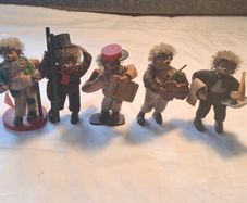 5 X Peter Figuren 1950's Mecki Hedgehog figures.