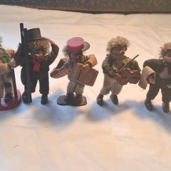 5 X Peter Figuren 1950's Mecki Hedgehog figures.