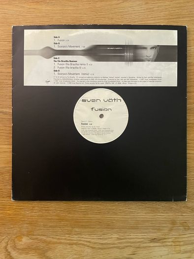 Sven Vath - Fusion / Scorpio's Movement - 2 x 12" Promo Single - Includes Fila Brazillia Mixes - 1998 Virgin Records