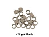 Micro Rings With Screw For Hair Extension I Tip Beads - 4.5mm - Light Blonde #7