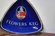 Vintage 1960s Carlton Ware "Flowers Keg" Pub Ashtray Shakespeare Breweriana