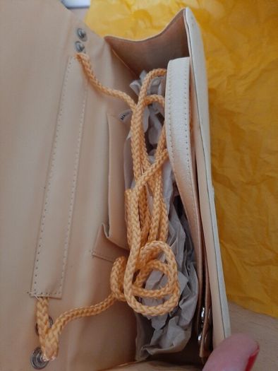 Yellow Gold Beaded evening clutch bag, brand new