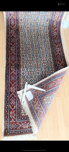 Beautiful Persian Moud Square Rug and Matching Runner Rug Carpet