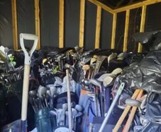 collection of golf equipment