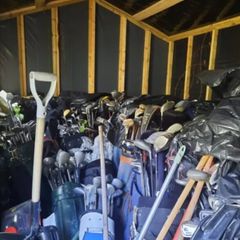 collection of golf equipment