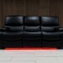 Rita Electric BLACK Leather Recliner Sofa Set Image 7