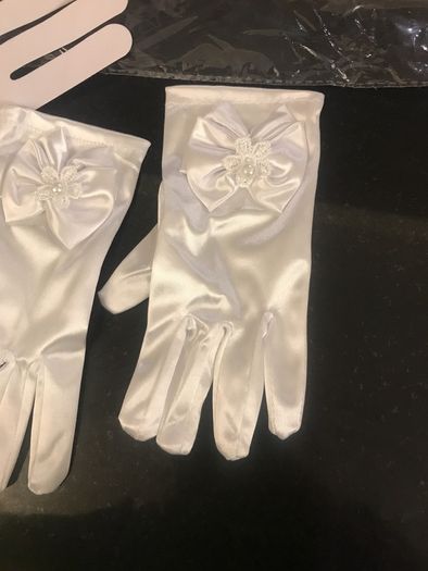 communion gloves satin