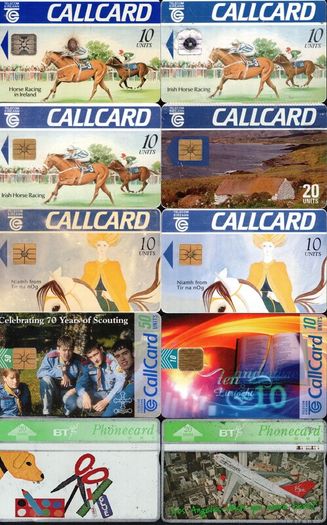 Ireland & United Kingdom Call cards. Bundle of 10 callcards that have some element of damage. Offering for free if anyone interested before disposing off.