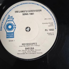 Sheeba, Horoscopes 7",  Maxi Irish Eurovision 1981