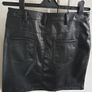 Black leather look skirt by Very size 8 Image 2