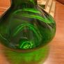 Emerald Green glass decanter Image 2