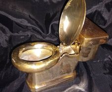 Vintage Brass Lidded Ashtray