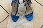 Sparkling blue high heels