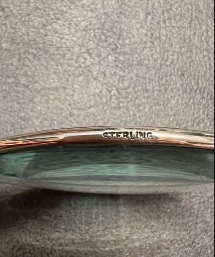 Sterling Silver frame ivory handle magnifier