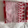 Pashmina - Scarf Red/White Polka Dot Image 3