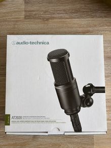 Audio Technica AT2020 microphone and popkiller