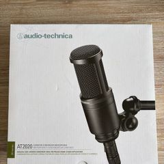 Audio Technica AT2020 microphone and popkiller